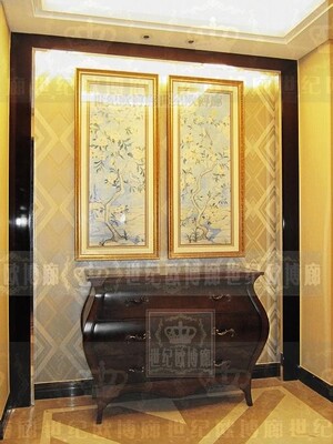 世纪欧博廊为北京首开伯郡邢女士设计整体家居进口装饰画配饰方案