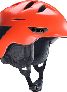 Bern滑雪头盔Rollins橙色大码3XL单板双板超轻一体头围57-59cm