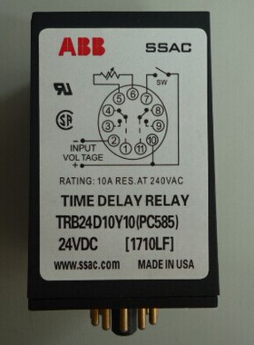 库存现货！ABB型 时间继电器 TRB24D10Y10