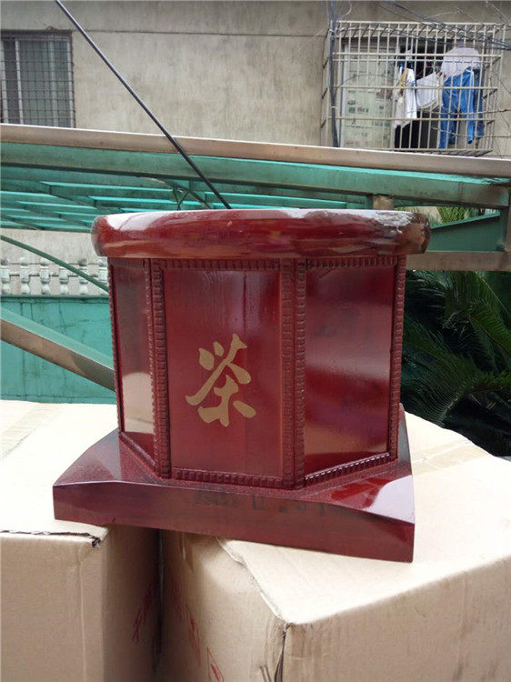 湖南安化黑茶千两茶座实木特价批礼品盒