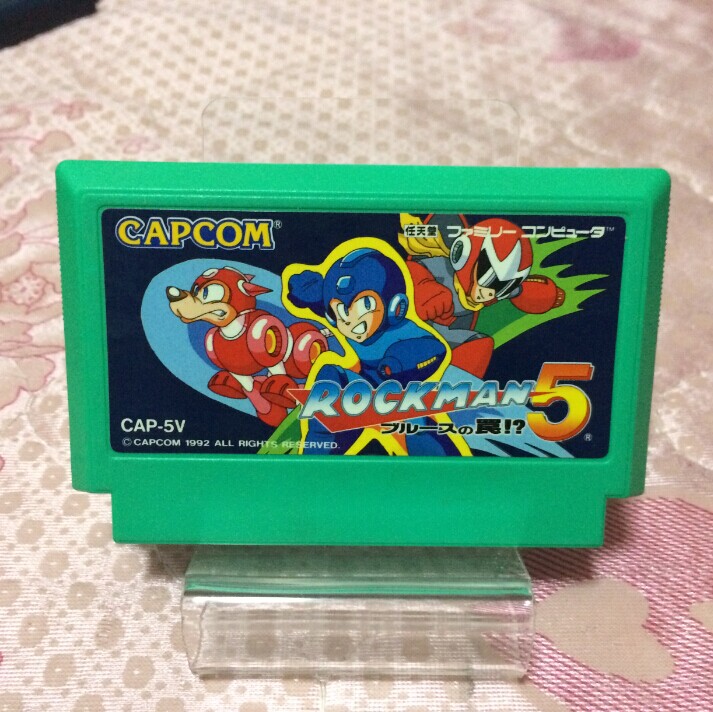 正版游戏卡带洛克人任天堂FC