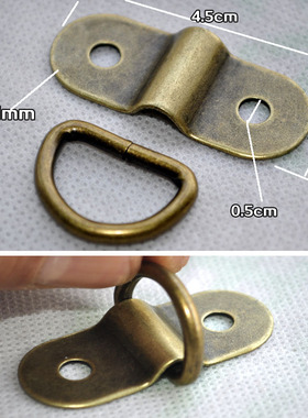 多用途拱桥 古铜色夹片 手工皮DIY 箱包五金配件可配D环 手提挂扣