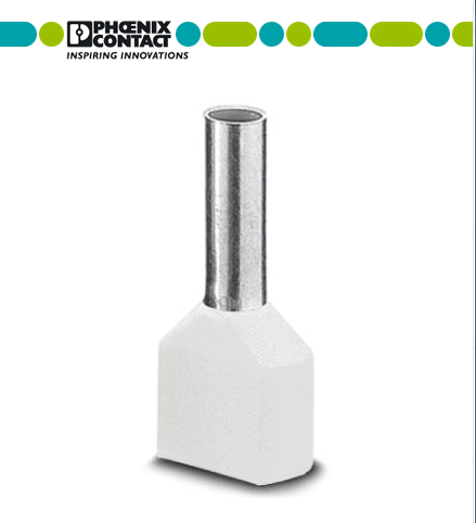 菲尼克斯双线管状预绝缘端头AI-TWIN2*0.5-8WH 欧式3200933白色