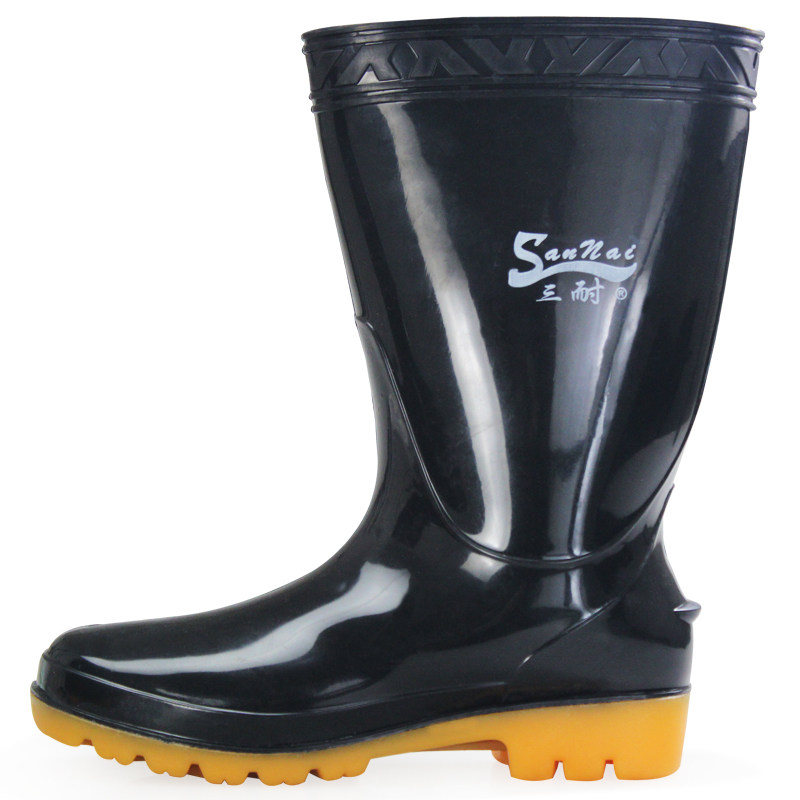 Chaussures - bottes caoutchouc homme pour printemps - semelle tendon - Ref 963637 Image 1
