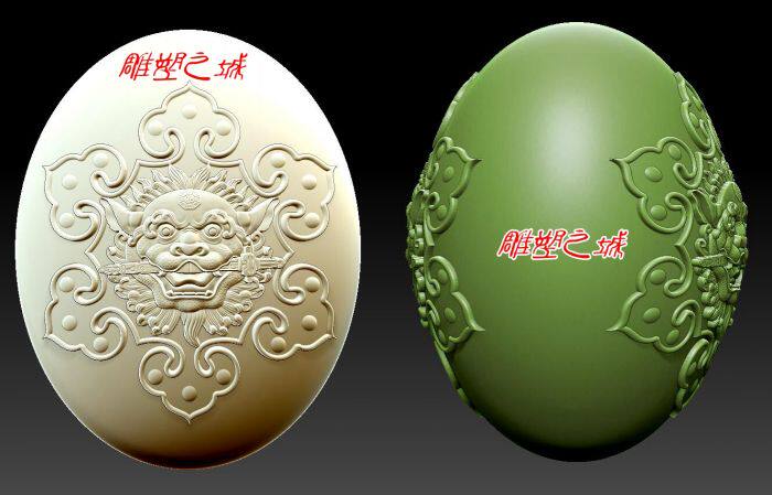 圆雕图 三维立体图 3D打印机模型 STL文件 睚眦珠