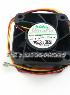 日本NIDEC 4028 12V 0.37A W40S12BS1A5-53 4CM/厘米服务器风扇