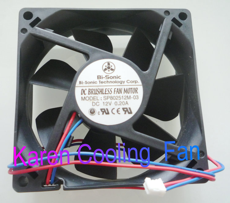 SP802512M-03全新百瑞8025 12V 0.2A散热风扇8CM厘米2线HZDO