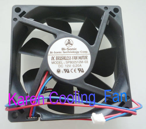 SP802512M-03全新百瑞8025 12V 0.2A散热风扇8CM厘米2线HZDO