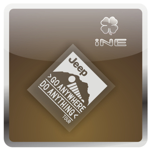 吉普jeep勇往向前痛车贴纸摩托电动车机箱本本行李箱头盔贴-AN016