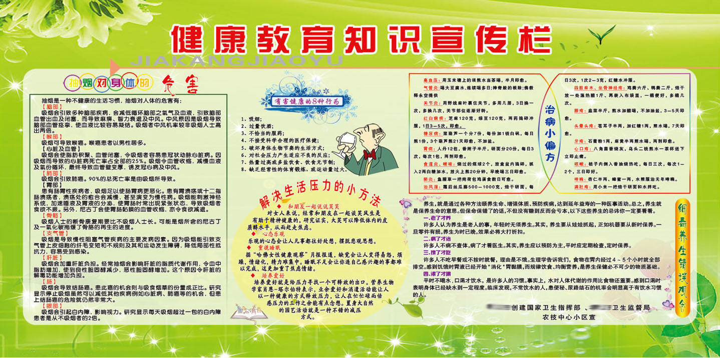 609办公装饰海报展板素材181健康教育知识宣传专栏(1)1