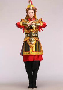 花木兰戏服古装唐装汉服铠甲盔甲武士状元演出舞台影视服装特价