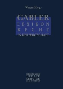 Lexikon Gabler Recht Wirtschaft Der 预售
