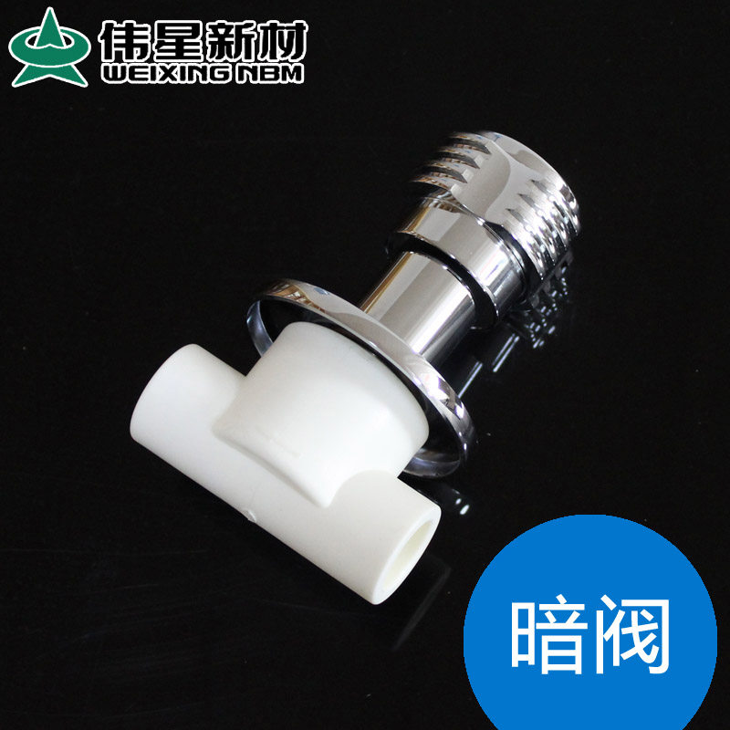 伟星正品 PPR暗阀 4分 6分 D20 D25 热水阀 白色家装PPR水管配件