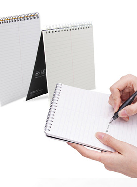 国誉渡边螺旋上翻本A5 80页线圈本A6 60页横线分栏本 口译速记本