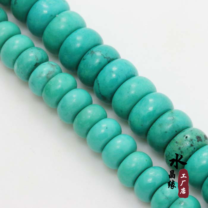 diy仿绿松石星月金刚算盘珠