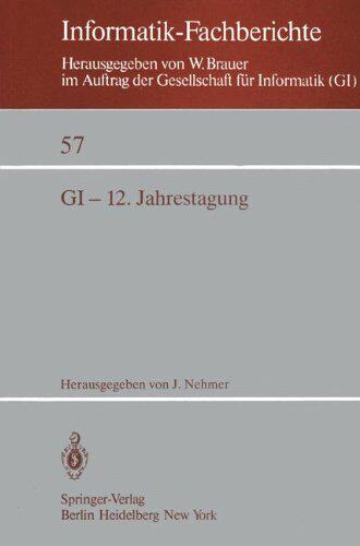 【预订】GI-12. Jahrestagung: Kaiserslautern,...