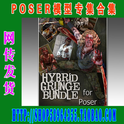 Poser模型专集——Hybrid Grunge Bundle(3M-126)