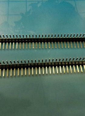 单排反弯针90度弯插针 1*40P 2.54MM 间距 铜脚镀金环保 1X40PIN