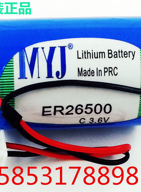 蒸汽流量计电池 原装正品MYJ ER26500 3.6V C 2号仪器 PLC锂电池