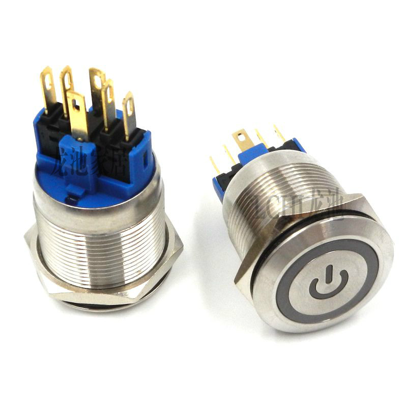 一开一闭，银 点，24V，电源 标志