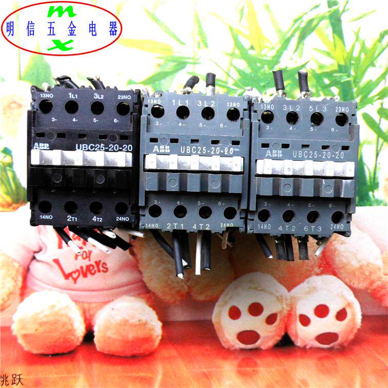 UBC25-20-20 ABB交流接触器线圈电压48VDC 4P常开拆机二手正品