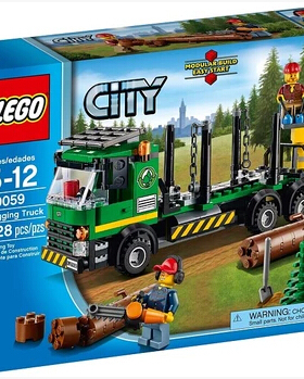 儿童益智LEGO乐高 CITY 60059  城市系列 伐木工程车 2014款