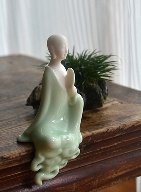 水仙小仙大号系列羊脂玉白瓷无相