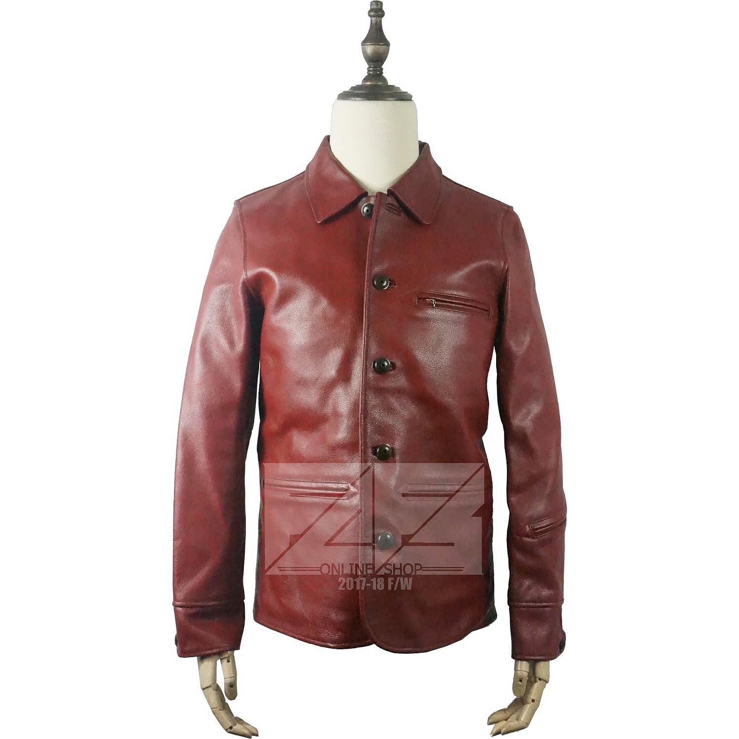 日单外贸阿美咔叽司闸员皮衣