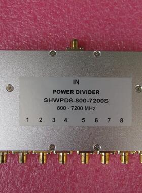 800-7200MHz 10W SMA RF 射频同轴8路 一分八功分器 频率可定制