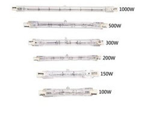 150w300w500w1000w双端卤钨小太阳灯管碘钨丝灯管工地照明