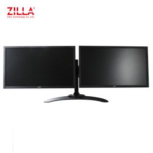 升降 监视器架 可调角度多屏 9E2桌面双屏摆放显示器支架 奇朗DT3