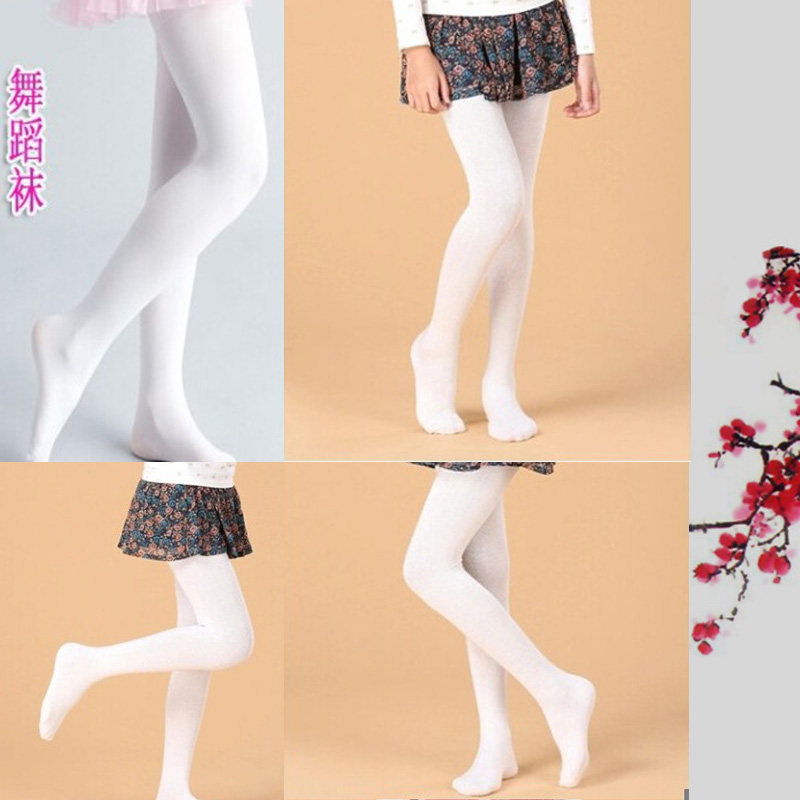 儿童连裤袜春秋天鹅绒女童打底裤长筒丝袜舞蹈袜子芭蕾舞裤袜
