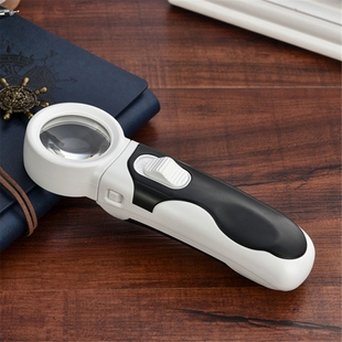 高清40倍放大镜手持式 电子维修芯片带led灯高倍家电线路主板电路