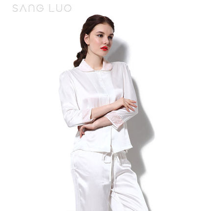 SANGLUO桑罗 秋季家居服两件套 女式长袖长