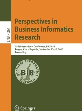 【预订】Perspectives in Business Informatics...