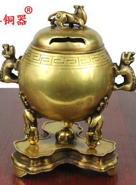 黄铜仿古风工艺品摆件宣德炉