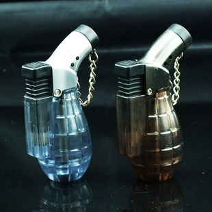 透明直冲防风焊枪打火机 喷枪打火机充气烟斗打火机