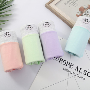 四条盒装艾安琪自然美舒适女士纯棉中腰印花棉质情侣猫三角内裤女