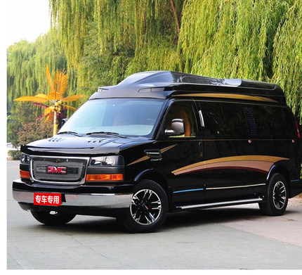 道奇公羊GMC房车Savana商务之星汽车身彩条装饰改装彩贴 贴纸拉花