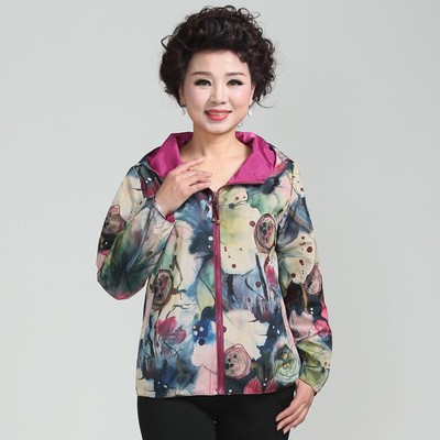 民族风印花两面穿外套秋季夹克衫