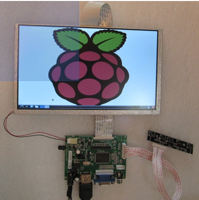 Raspberry Pi9寸数字液晶屏显示器套件HDMI+VGA+2AV1024600