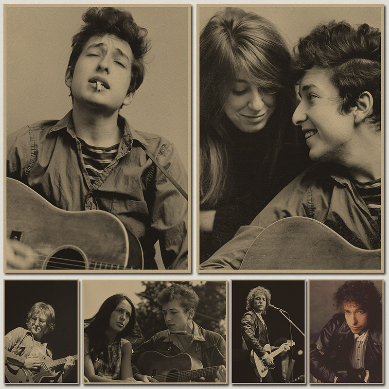 民谣歌手摇滚风酒吧牛皮纸海报