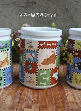 陶瓷美式乡村风卡通印花家居装饰