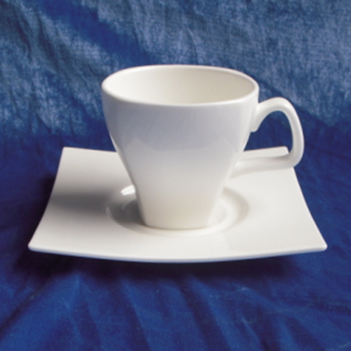 特美樂 濃縮 咖啡杯碟 大小兩種 純白色骨瓷餐具 茶杯碟 透明陶瓷