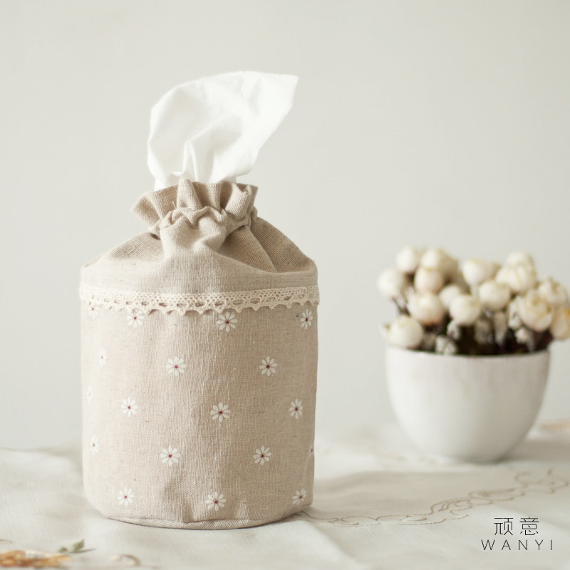 zakka小清新棉麻布艺圆桶卷纸纸巾抽2款 2件包邮|msdalam kategori penyatuan simpanan, Rumah Storage Appliances, set simpanan, set tuala - dari Buy2taobao.com untuk memberikan perkhidmatan ejen Taobao profesional membeli