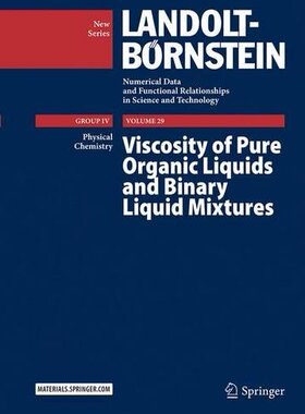 【预订】Viscosity of Pure Organic Liquids an...