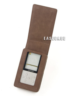 A6款 EASECASE定制 乾龙盛 播放器套 QA360 真皮套保护套经典纹棕