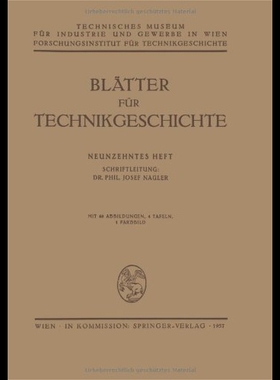 【预售】Blatter Fur Technikgeschichte