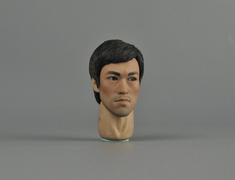 1/6 李小龙 眼睛可动 平静表情 头雕 普通素体可用 非ht 非eb兵人