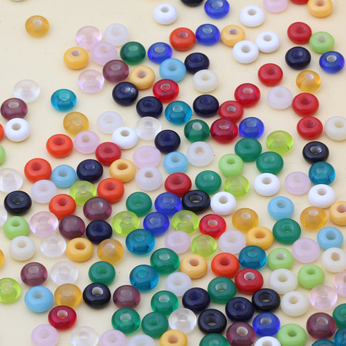 diy琉璃4*8mm日式隔珠